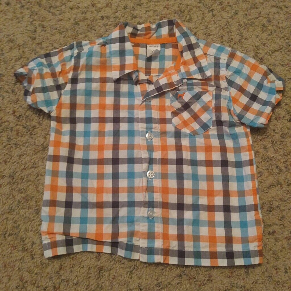 Carter's boys plaid top